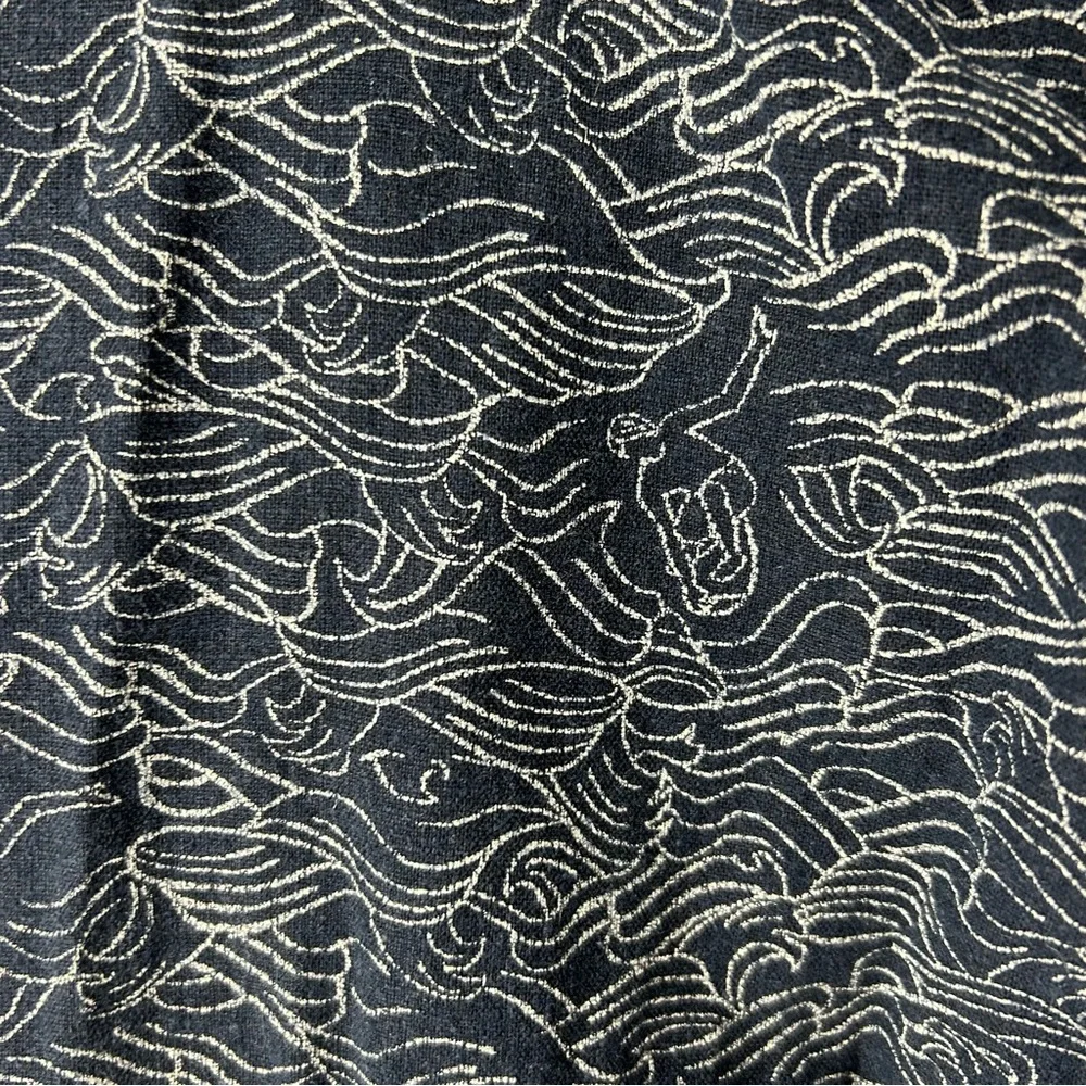 Old Navy | Navy and White Patterned Short Sleeve Collared Shirt - Picture 3 of 5